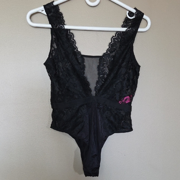 💥Buy2Get1Free💥LaSenza Chic Black Lace Lingerie Bodysuit - Picture 1 of 3